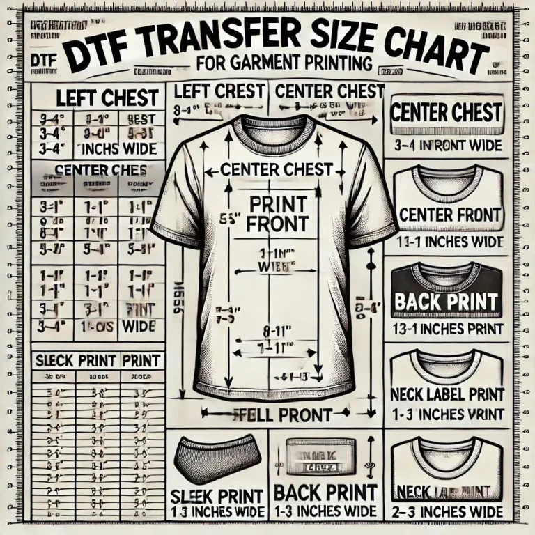 DTF transfer size: Choosing the right size for best results